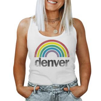 Denver Rainbow 70S 80S Style Retro Gay Pride Men Women Women Tank Top | Mazezy