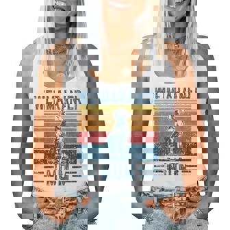 Dog Weimaraner Mom Vintage Weimaraner Mom Women Tank Top | Mazezy