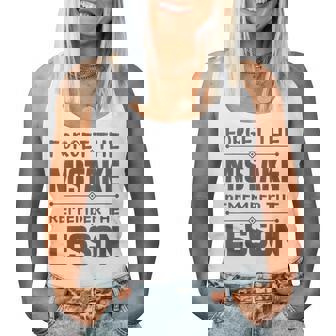 Entrepreneur - Forget The Mistake Remember The Lesson Women Tank Top | Mazezy