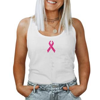 Faith Cross Breast Cancer Awareness Ribbon Christian Warrior Women Tank Top | Mazezy
