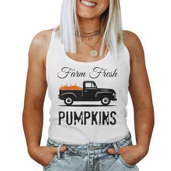 Farm Fresh Pumpkins Pumpkin For Fall Pumpkin Women Tank Top | Mazezy