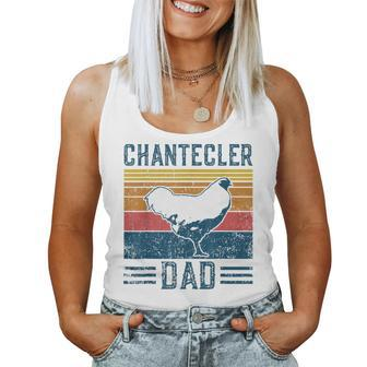 Farming Breed Vintage Chantecler Chicken Dad Women Tank Top | Mazezy