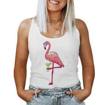 Flamingo & Margarita Summer Vibes Margarita Lover Women Tank Top | Mazezy