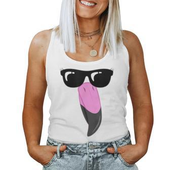 Flamingo Halloween Face Costume Lazy Women Tank Top | Mazezy