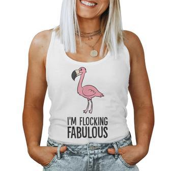 Im Flocking Fabulous Flamingo Women Tank Top | Mazezy