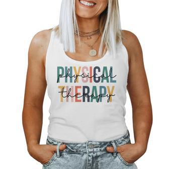 Funny Back To School Retro Physical Therapy Teacher Student Women Tank Top - Monsterry UK
