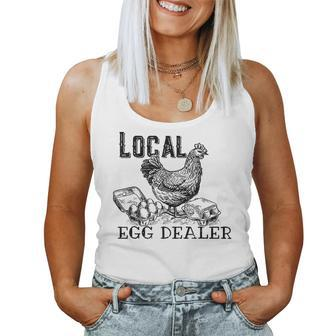 Chicken Farmer Support Local Egg Dealer Egg Supplier Women Tank Top - Monsterry AU