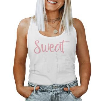 Exercise Motivation Sweat Is Just Fat Crying Women Tank Top | Mazezy AU