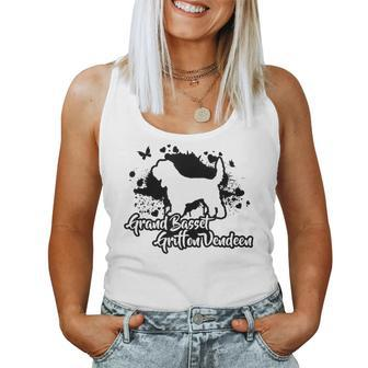 Proud Grand Basset Griffon Vendeen Dog Mom Dog Women Tank Top | Mazezy