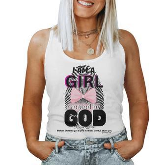 I Am Girl Created By God Women Tank Top - Thegiftio UK