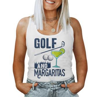 Golf Party Lovers Saying Golf And Margaritas Golfer Women Tank Top | Mazezy