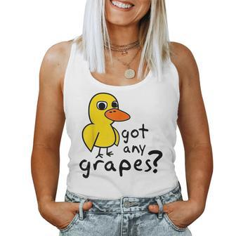 Got Any Grapes Duck Song Funny Kids Women Tank Top Basic Casual Daily Weekend Graphic - Seseable