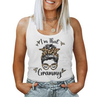 Grandma For Women Im That Grammy Leopard Grandma Women Tank Top | Mazezy