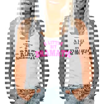 Halloween Queen Girls A Little Bit Dramatic Women Tank Top - Seseable