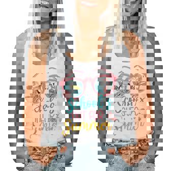 Hello Summer Floral Flamingo Schools Out For Summer Vibes Women Tank Top | Mazezy