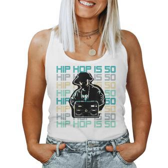 Hip Hop Is 50 Years Old Anniversary Boom Box Dj Women Tank Top - Monsterry UK