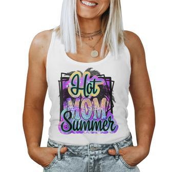 Hot Mom Love Summer Beach Family Vacation Matching Women Tank Top | Mazezy
