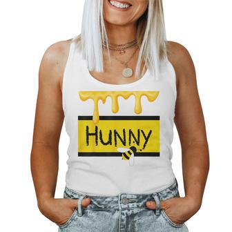 Hunny Honey Jar Simulating With Dripping Honey And A Bee Women Tank Top | Mazezy