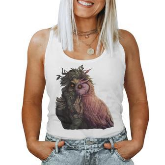 Inscryption Leshy Boss Owl Psychological Card Game Scary Scary Women Tank Top | Mazezy