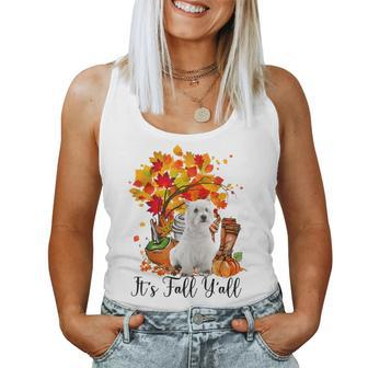 It's Fall Y'all Westie Dog Halloween Thanksgiving Dog Halloween Women Tank Top | Mazezy