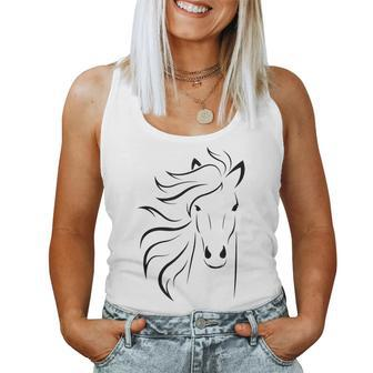 Just A Girl Who Loves Horses T Horse Racing Riding Women Tank Top - Seseable