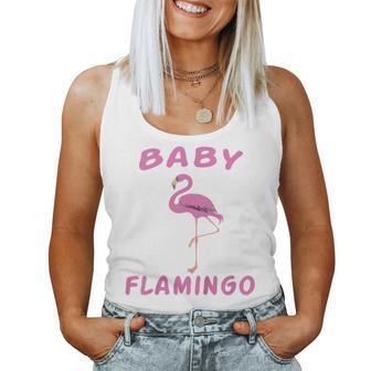 Kids Baby Bird Flamingo - Family Matching Bird Pink Women Tank Top | Mazezy
