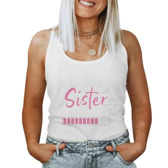 Kids Big Sister Loading 2024 Promoted To Big Sister 2024 For Sister Women Tank Top | Mazezy
