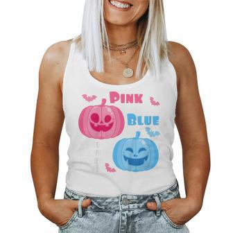 Kids Halloween Gender Reveal Your Brother Loves You Fall Theme Halloween Women Tank Top | Mazezy