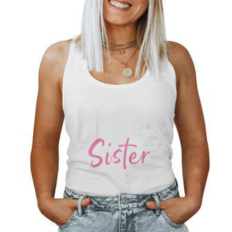 Kids Only Child Big Sister 2024 Promoted To Big Sister 2024 Women Tank Top Weekend Graphic - Monsterry