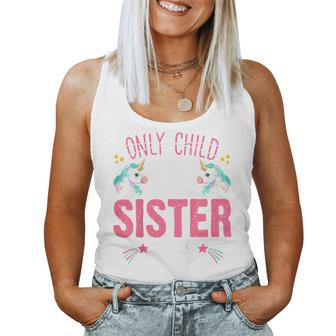 Kids Promoted To Big Sister Est 2024 Unicorn Toddler Girls For Sister Women Tank Top | Mazezy