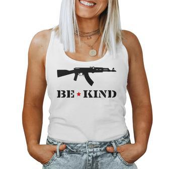 Be Kind Rifle In Black Women Tank Top