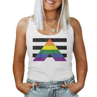 Lgbt Straight Gay Ally Pride Flag For Hetero Men And Women Women Tank Top | Mazezy