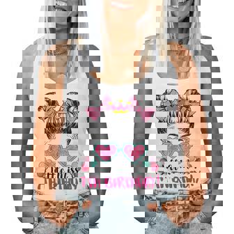 Little Miss 7Th Birthday Donut Girls Birthday 7 Years Old Women Tank Top | Seseable UK