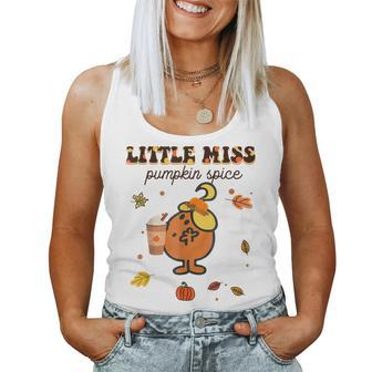 Little Miss Pumpkin Spice Cute Fall Pumpkin Thanksgiving Women Tank Top - Monsterry
