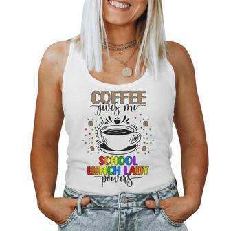 Lunch Lady Coffee Cafeteria Worker Women Tank Top - Thegiftio UK