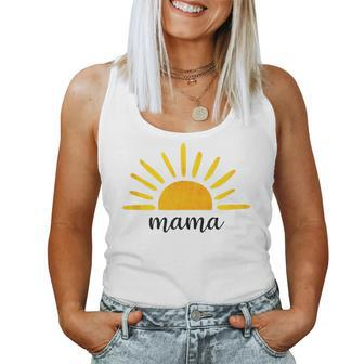 Mama Of The Birthday First Trip Around The Sun Birthday Women Tank Top Weekend Graphic - Monsterry