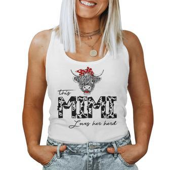 This Mimi Loves Her Herd Cowgirl Mother's Day Girls Women Tank Top - Seseable