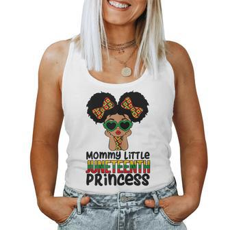 Mommy Little Junenth Princess Celebrate 19Th Black Girls Women Tank Top Basic Casual Daily Weekend Graphic - Seseable