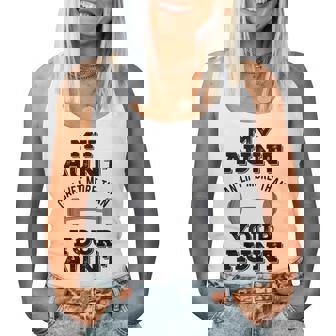 My Aunt Can Lift More Than Your Aunt Funny Niece Nephew Women Tank Top Basic Casual Daily Weekend Graphic - Thegiftio