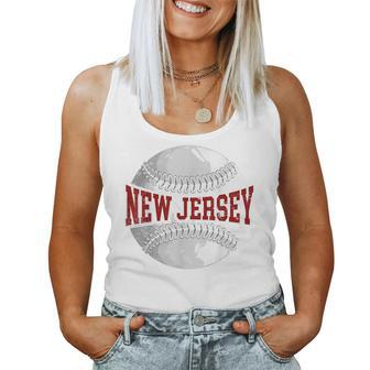 New Jersey Baseball Lovers Nj Moms Dads Garden State Women Tank Top | Mazezy