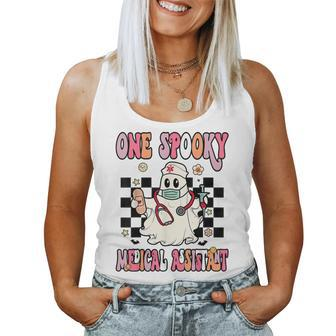 One Spooky Medical Assistant Ghost Halloween Cma Nurse Women Tank Top - Monsterry CA