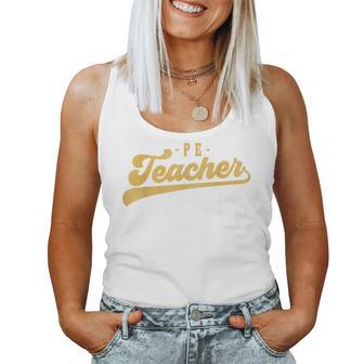 Pe Teacher Cute Vintage Graphic Physical Education Teacher Women Tank Top Weekend Graphic - Thegiftio UK