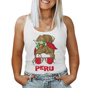 Peru For Girl Peruvian Flag For Women Peruana Women Tank Top Weekend Graphic - Seseable