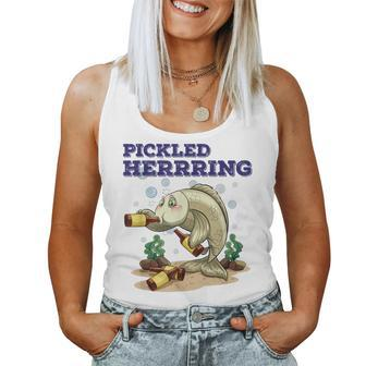 Pickled Herring Drunk Fish Women Tank Top | Mazezy