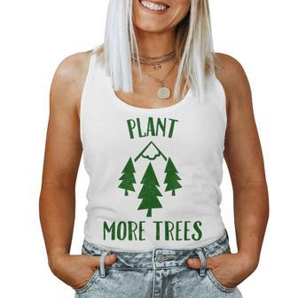 Plant More Trees Earth Day Forestry Global Warming Camping Women Tank Top Basic Casual Daily Weekend Graphic - Thegiftio UK