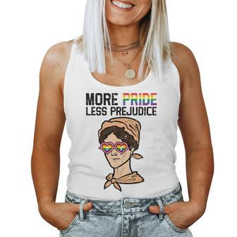 More Pride Less Prejudice Lgbt Gay Lesbian Women Tank Top - Thegiftio UK