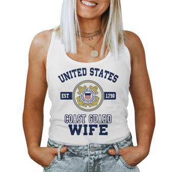 Proud Us Coast Guard Wife Military Pride Pride Month s Women Tank Top | Mazezy