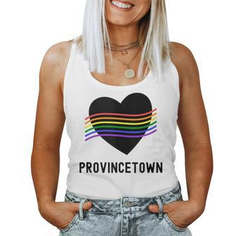 Provincetown Cape Cod Lgbtq Lgbt Gay Pride Rainbow Women Tank Top | Mazezy