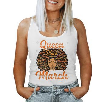 Queen Was Born In March Black History Birthday Junenth Women Tank Top | Mazezy