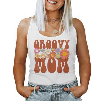 Retro Groovy Mom Matching Family Party Mother's Day Women Tank Top